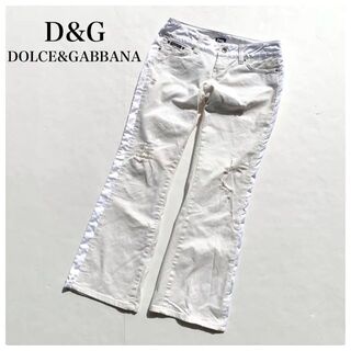 ディーアンドジー(D&G)のD&G DOLCE&GABBANA ディーアントジー ホワイトパンツ メンズ(スラックス)