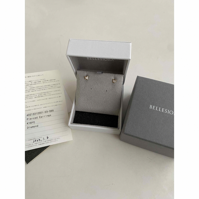 一部予約!】 agete - ベルシオラ K18 ダイヤモンドピアス 0.22ct 美品