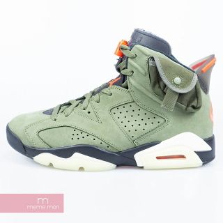 ナイキ(NIKE)のNIKE×TRAVIS SCOTT 2019AW AIR JORDAN 6 RETRO SP CN1084-200 ナイキ×トラヴィス スコット エアジョーダン6レトロ ミッドカットスニーカー カーキオリーブ サイズUS8.5(26.5cm) プレゼント ギフト【191023】【新古品】【me56】(スニーカー)