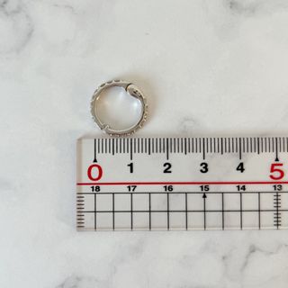 ピアスの穴が無くても大丈夫！PT950ダイヤモンドピアリング　D:1.00ct