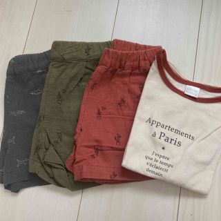 シスキー(ShISKY)のバースデイ　ショートパンツ　Tシャツ　4枚セット(パンツ)