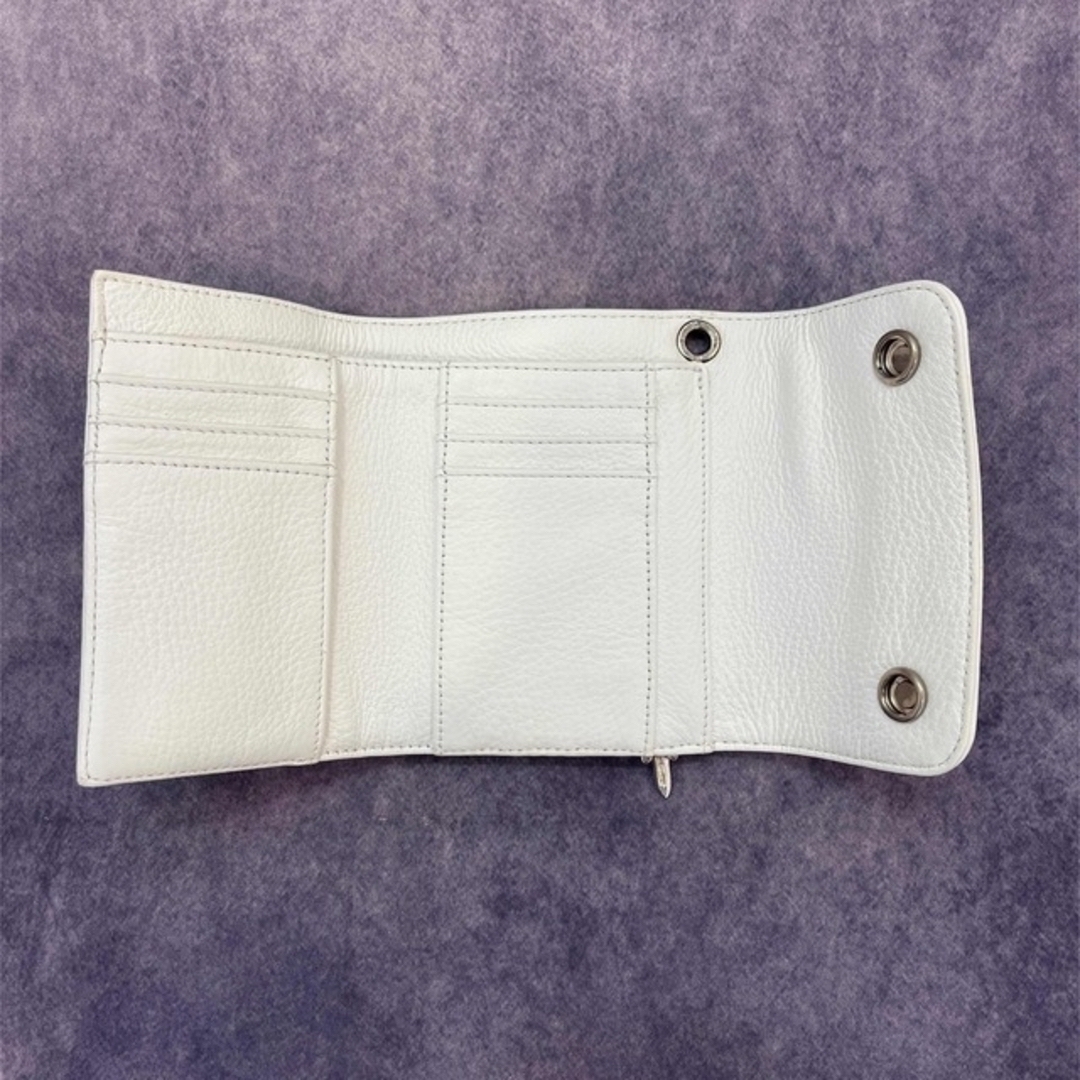 Chrome Hearts(クロムハーツ)の2023 新品 クロムハーツ WAVE MINI ウォレット ホワイト メンズのファッション小物(折り財布)の商品写真