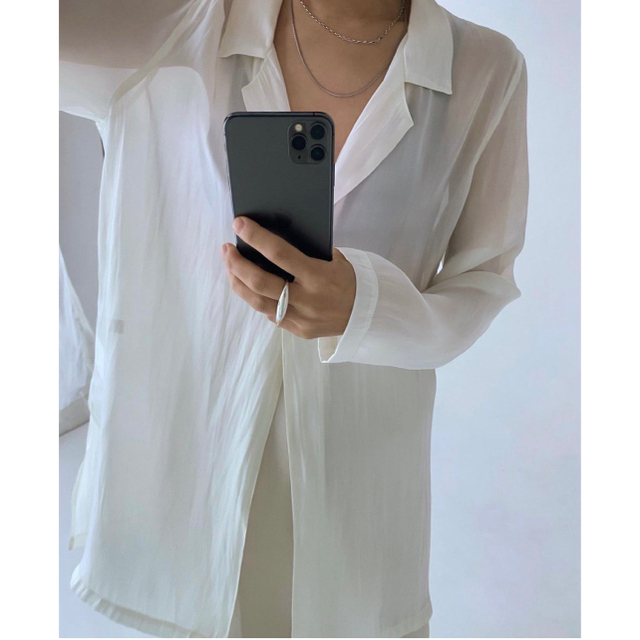 ENOF sheer jacket ホワイト 贅沢品 8250円引き www.toyotec.com
