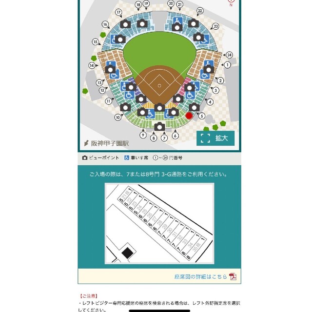 5月3日 甲子園 阪神vs中日 グリーンシート 通路側2席 www ...