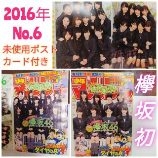 ケヤキザカフォーティーシックス(欅坂46(けやき坂46))の週刊少年マガジン 2016年1月22日号　No.6 欅坂46 美品ポストカード(少年漫画)