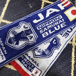 サムライ(SAMOURAI)のJFA 日本代表 サッカー SAMURAI BLUE フェイスタオル(応援グッズ)