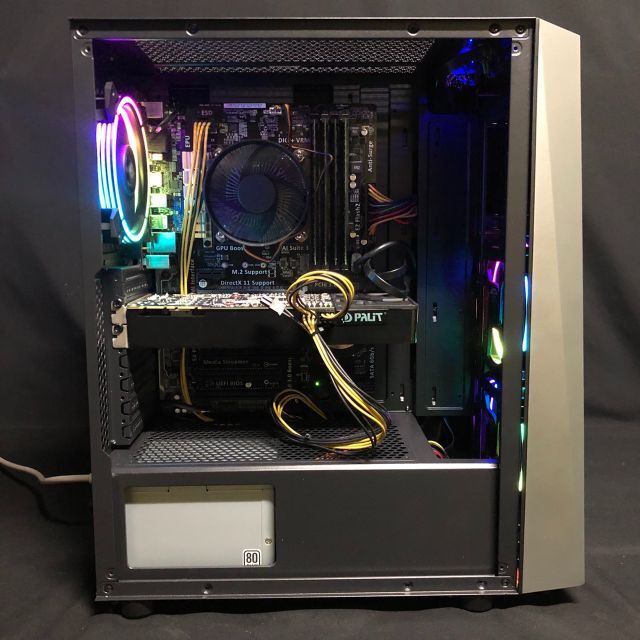 新品SSD搭載で高速起動☆虹ファン3個付♪ライトゲーミングPC☆GM-413-