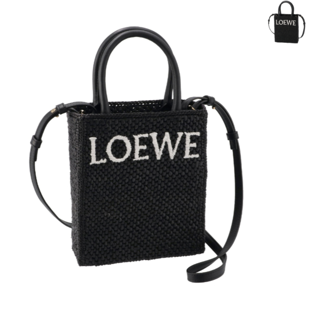 ロエベ LOEWE トートバッグ ミニ スタンダード A5 ラフィア かご ショルダー 2023年春夏新作 A563S30X09 0049