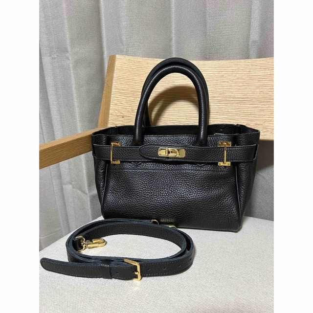 極美品☆SITA PARANTICA シボガワミニショルダー BAG/ブラック