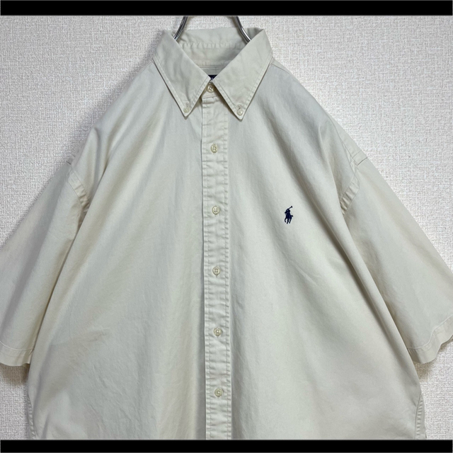Ralph Lauren - ラルフローレン BDシャツ クリーム 薄ベージュ 紺