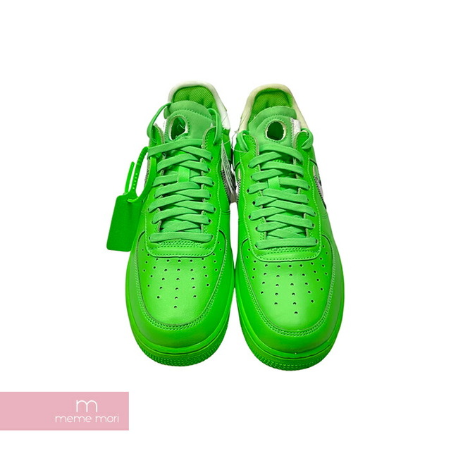 NIKE×OFF-WHITE 2022AW AIR FORCE 1 LOW SP BK Brooklyn Green DX1419-300 オフホワイト×ナイキ エアフォース1 ブルックリン グリーン ローカットスニーカー ヴァージル・アブロー ネオングリーン サイズUS9.5(27.5cm) 【230307】【新古品】【me04】 メンズの靴/シューズ(スニーカー)の商品写真