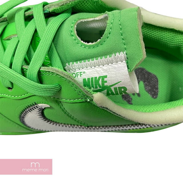 NIKE×OFF-WHITE 2022AW AIR FORCE 1 LOW SP BK Brooklyn Green DX1419-300 オフホワイト×ナイキ エアフォース1 ブルックリン グリーン ローカットスニーカー ヴァージル・アブロー ネオングリーン サイズUS9.5(27.5cm) 【230307】【新古品】【me04】 メンズの靴/シューズ(スニーカー)の商品写真