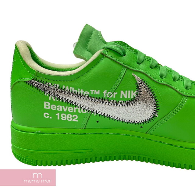 NIKE×OFF-WHITE 2022AW AIR FORCE 1 LOW SP BK Brooklyn Green DX1419-300 オフホワイト×ナイキ エアフォース1 ブルックリン グリーン ローカットスニーカー ヴァージル・アブロー ネオングリーン サイズUS9.5(27.5cm) 【230307】【新古品】【me04】 メンズの靴/シューズ(スニーカー)の商品写真