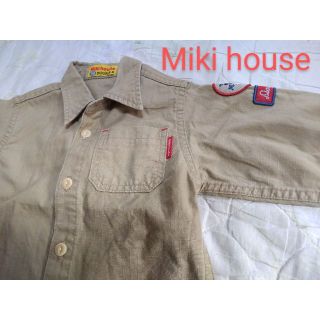 ミキハウス(mikihouse)の1274x【キッズ男の子】ミキハウス 古着 シャツ 長袖 90(Tシャツ/カットソー)