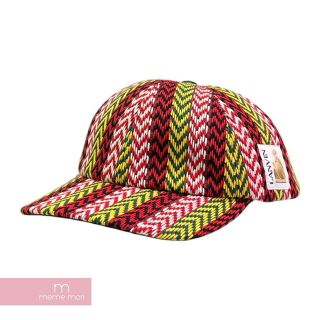 LANVIN Curb Cap AM-HATQOO-CURB-A22 ランバン カーブキャップ 帽子 ロゴ 総柄 マルチカラー サイズ58 【220923】【新古品】【me04】(キャップ)