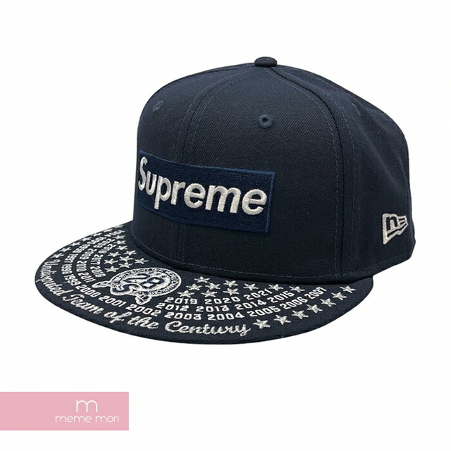 Supreme×New Era 2021AW Undisputed Box Logo New Era シュプリーム×ニューエラ アンディスピューティドボックスロゴニューエラキャップ 帽子 ネイビー サイズ7 1/2(59.6cm)【220815】【新古品】【me04】