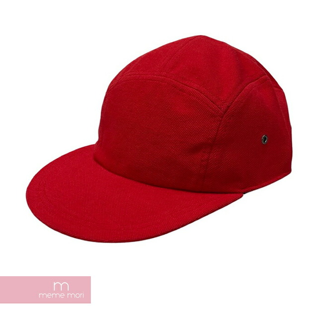 Supreme×LACOSTE L!VE 2017SS Pique Camp Cap シュプリーム×ラコステライブ ピケキャンプキャップ 帽子 サイドロゴ ロゴ刺繍 レッド【220516】【新古品】【me04】 爆売り! Lee キャップ 帽子 タグ付 おまけ