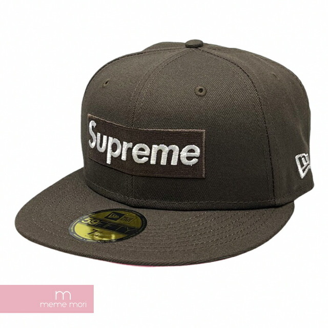 Supreme×New Era 2021AW No Comp Box Logo New Era Brown シュプリーム×ニューエラ ノーコンプボックスロゴニューエラキャップ 帽子 ブラウン サイズ7 1/4(57.7cm) 【211008】【新古品】【me04】