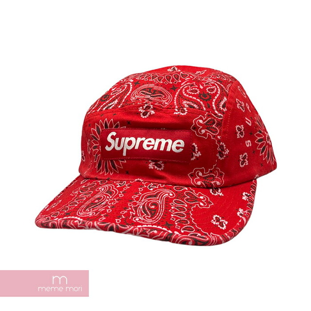 Supreme 2021SS Bandana Camp Cap シュプリーム バンダナキャンプキャップ 帽子 ペイズリー レッド【210907】【新古品】【me04】