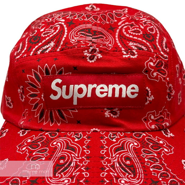 Supreme 2021SS Bandana Camp Cap シュプリーム バンダナキャンプキャップ 帽子 ペイズリー レッド【210907】【新古品】【me04】