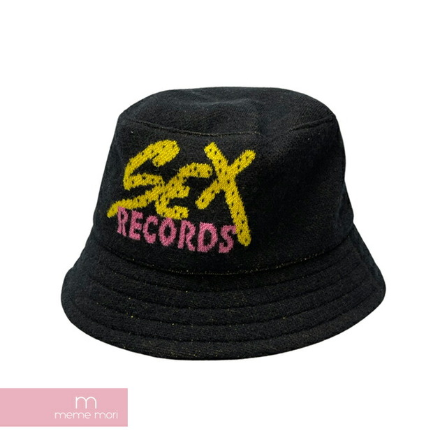 CHROME HEARTS×MATTY BOY Sex Records Cashmere Bucket Hat クロムハーツ×マッティボーイ セックスレコードカシミヤバケットハット シルク混 帽子 ブラック サイズM/58.5cm 【221123】【中古-A】【me04】 メンズの帽子(ハット)の商品写真