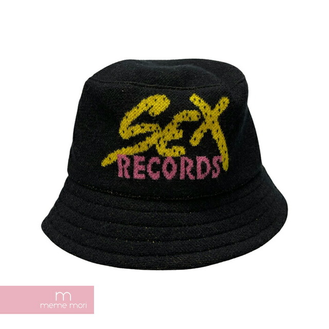 CHROME HEARTS×MATTY BOY Sex Records Cashmere Bucket Hat クロムハーツ×マッティボーイ セックスレコードカシミヤバケットハット シルク混 帽子 ブラック サイズM/58.5cm 【221123】【中古-A】【me04】 メンズの帽子(ハット)の商品写真