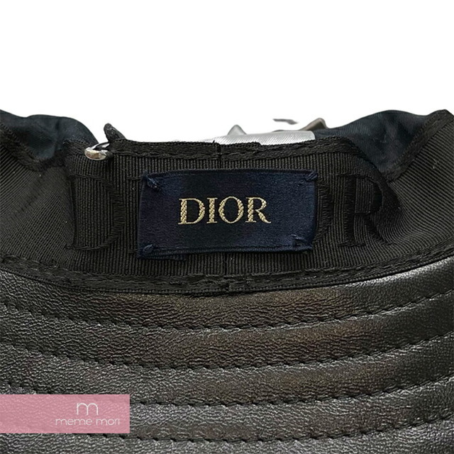 Dior Chapeau Oblique Bob Hat 183C902V1581 ディオール シャポーオブリークボブハット バケットハット 素材切替 帽子 オブリークロゴ刺繍 ブラック×ブラウン×ダークオリーブ サイズL 【221103】【新古品】【me04】