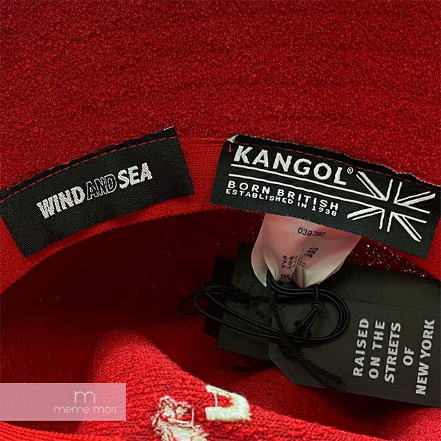 WIND AND SEA SEA×KANGOL Bermuda Casual WDS-KG-04 ウィンダンシー×カンゴール バミューダカジュアル バケットハット パイル地 刺繍ロゴ レッド サイズL 【220811】【新古品】【me04】 メンズの帽子(ハット)の商品写真