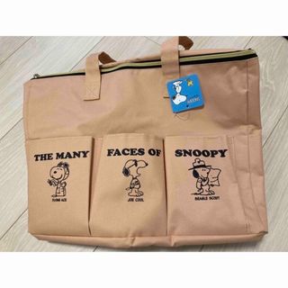 スヌーピー(SNOOPY)のbebe★様　スヌーピー　ピクニックバッグ　レジかごバッグ(かごバッグ/ストローバッグ)