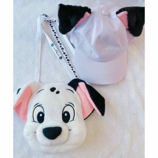 ディズニー(Disney)の【美品】101匹わんちゃん キャップ&ポシェット(キャラクターグッズ)