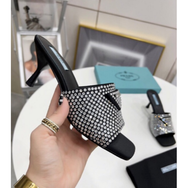 人気☆PRADAハイヒール/パンプス サンダル レディース 美品 62-1