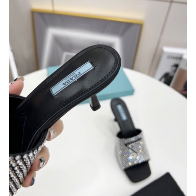 人気☆PRADAハイヒール/パンプス サンダル レディース 美品 62-1