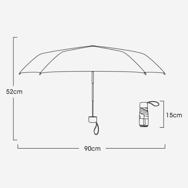 折りたたみ傘 ホワイト 白 日傘 UVカット コンパクト レディース 晴雨兼用 レディースのファッション小物(傘)の商品写真