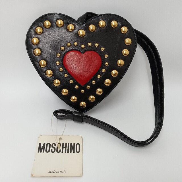 MOSCHINO(モスキーノ)の(E4-93)MOSCHINO モスキーノ ショルダーバッグ ハート レディースのバッグ(ショルダーバッグ)の商品写真