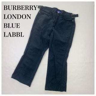 バーバリーブルーレーベル(BURBERRY BLUE LABEL)のBURBERRY LONDON  バーバリー 七部丈パンツ ネイビー 38(カジュアルパンツ)