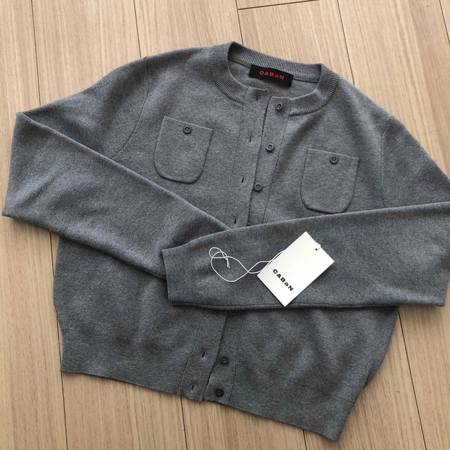美品*CABaN コットンカシミヤ クルーネックカーディガン 全日本送料