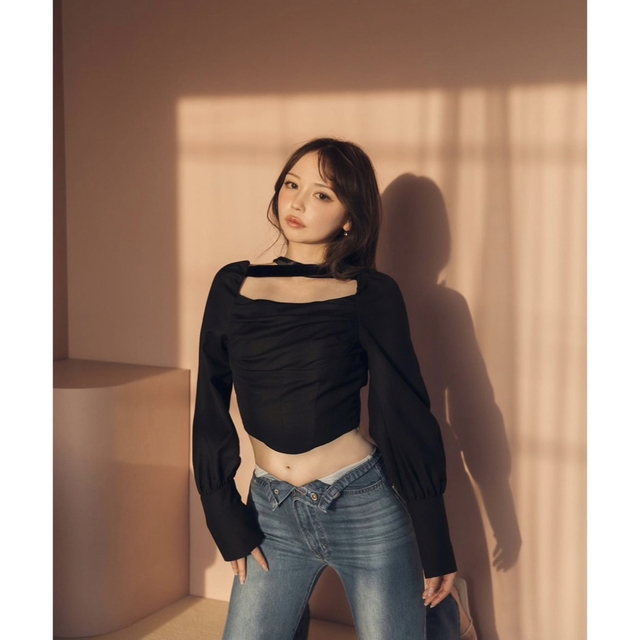 カットソー(長袖/七分) andmary mia moon tops ミアムーントップス