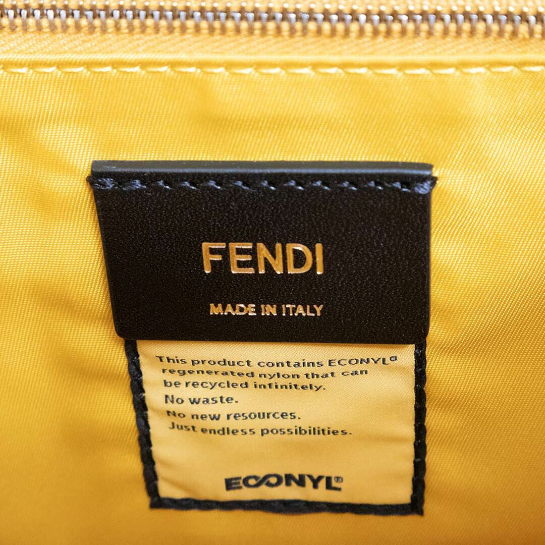 フェンディ バゲットメッセンジャー ショルダーバッグ 斜め掛け ナイロン サンフラワー イエロー 7VA537 FENDI（未使用　展示品）