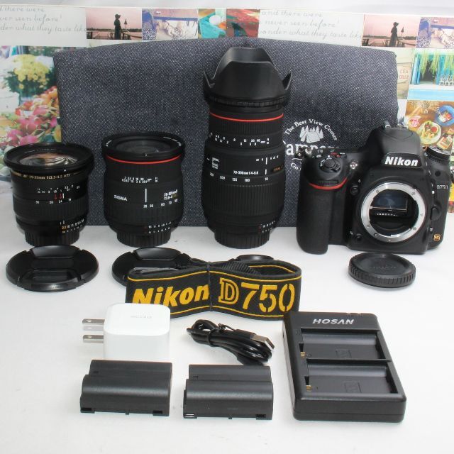 ❤️予備バッテリー付き❤️Nikon D750 超望遠ダブル&広角レンズセット