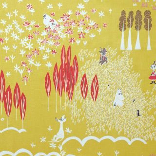 【色: ここにいるよ イエロー】クォーターリポート  MOOMIN  ムーミン (シーツ/カバー)