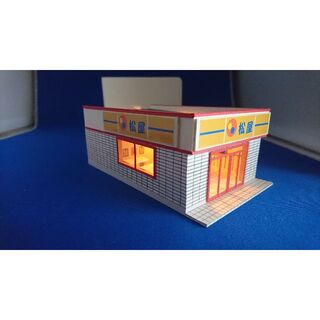 ◇オリジナル店舗建築模型03◇スケール1/87 HOゲージインテリア　鉄道模型