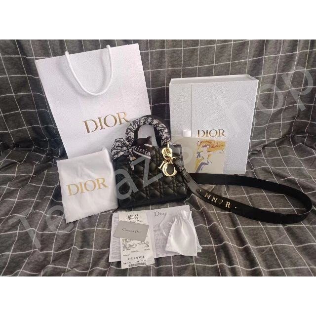 極美品】ディオール レディディオール ABCdior ブラック ゴールド