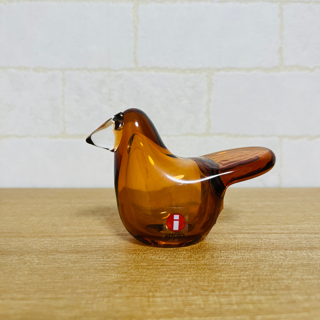 iittala(イッタラ)のイッタラ バード シエッポ ＊ セリビアオレンジ×クリア ＊scope ⑨ インテリア/住まい/日用品のインテリア小物(置物)の商品写真