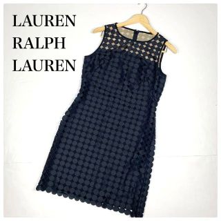 ラルフローレン(Ralph Lauren)の大切な時の1着に♡ローレンラルフローレン ノースリーブワンピース ドット 10(ひざ丈ワンピース)