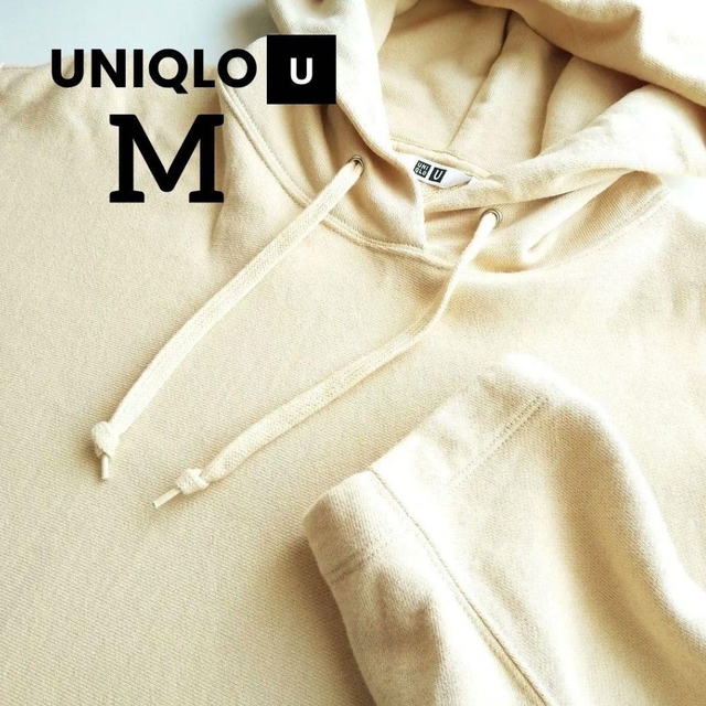 UNIQLO(ユニクロ)のUNIQLO ユニクロ☆オーバーサイズ・スウェットプルパーカー(ベージュ／M) レディースのトップス(パーカー)の商品写真