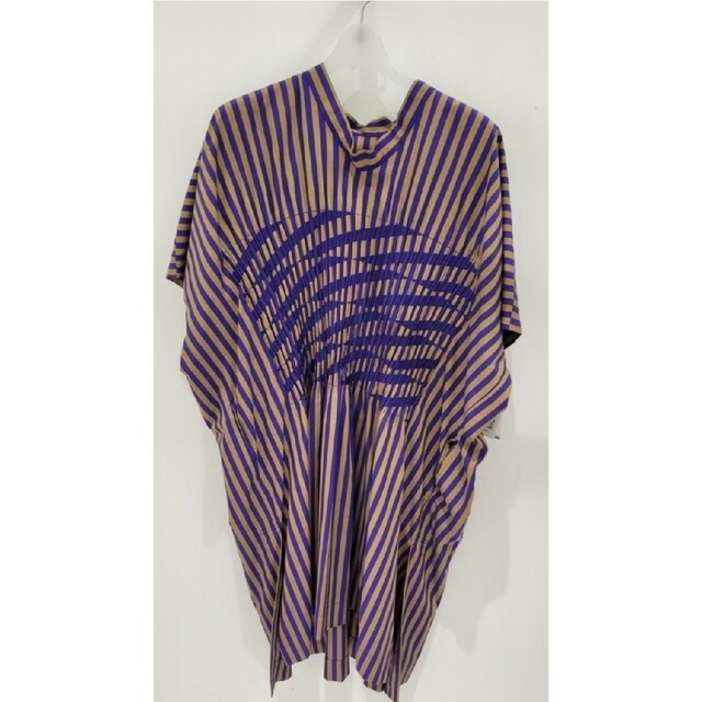 PLEATS PLEASE ISSEY MIYAKE - pleat splease crossing line ワンピース