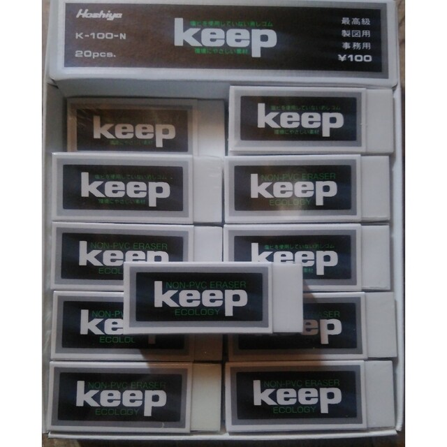 ブルー×レッド エコロジー keep K-50-N280個\u0026K-100-N140個 セット