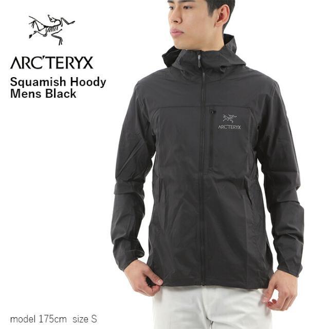 ARC'TERYX SQUAMISH HOODY】 アークテリクス スコーミッシュ フーディ BLACK ブラック アウター 【靴幅 】  即納！最大半額！ 51.0%OFF