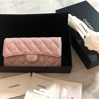 シャネル(CHANEL)の新品未使用☆レア☆百貨店購入 CHANEL 長財布 ピンク(財布)