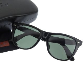 【本物保証】 超美品 レイバン RAYBAN サングラス ブラック 54□18 RB2140 F シンプル